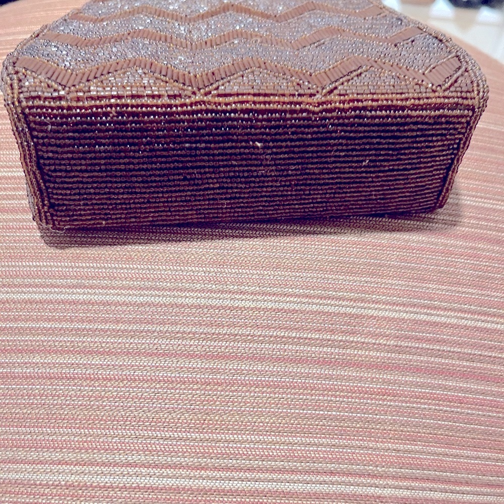 Paris beaded/ genuine fur trim bag - Picture 6 of 9